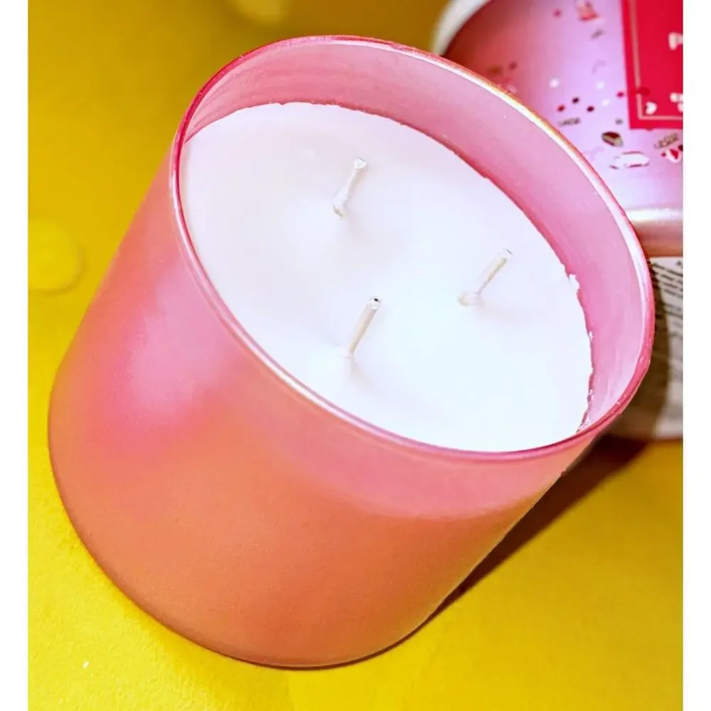 Set of 2 Bath & Body Works Peppermint Bark Truffle Milk Bar 3-Wick Candle 14.5oz - Picture 7 of 7